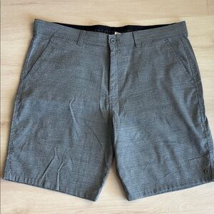 Hang Ten Gray Flat Front Shorts Modern Slim Fit